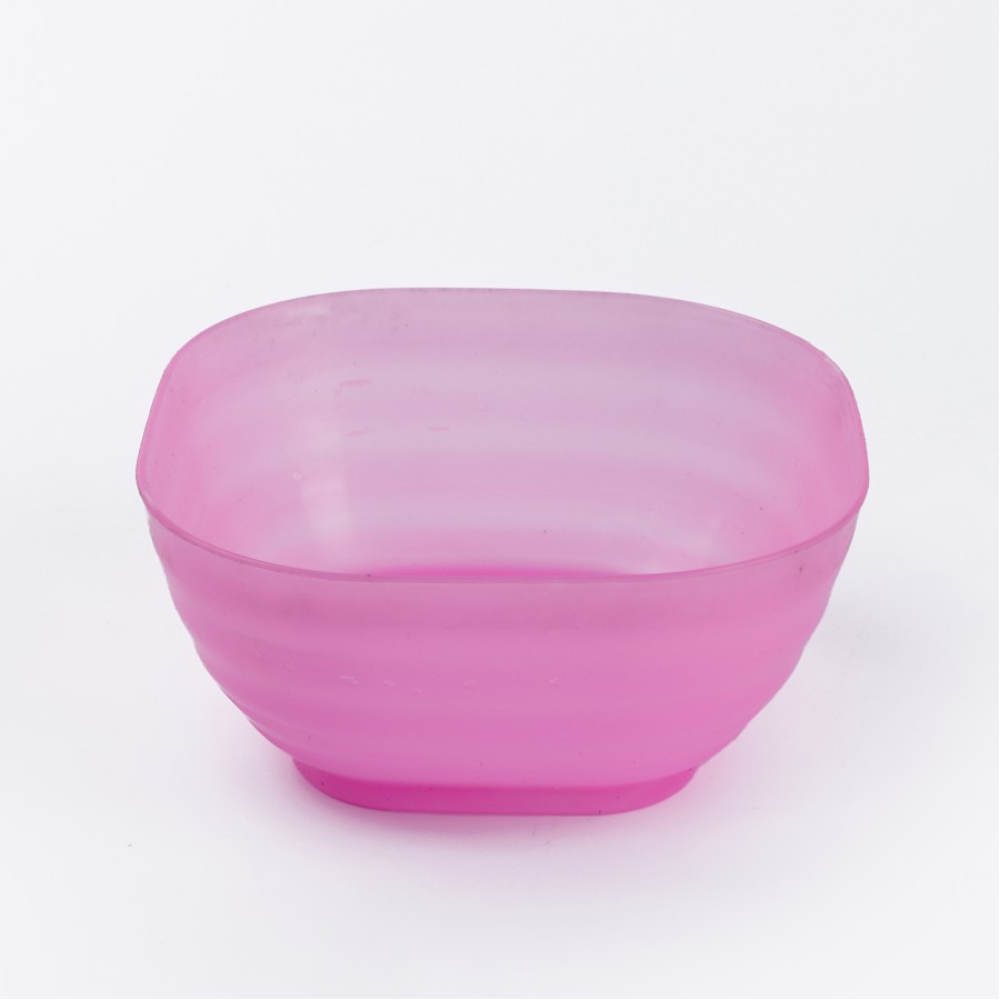 Generic Plastic Rectangular Bowl 250ml 4pc Set - Multicolor