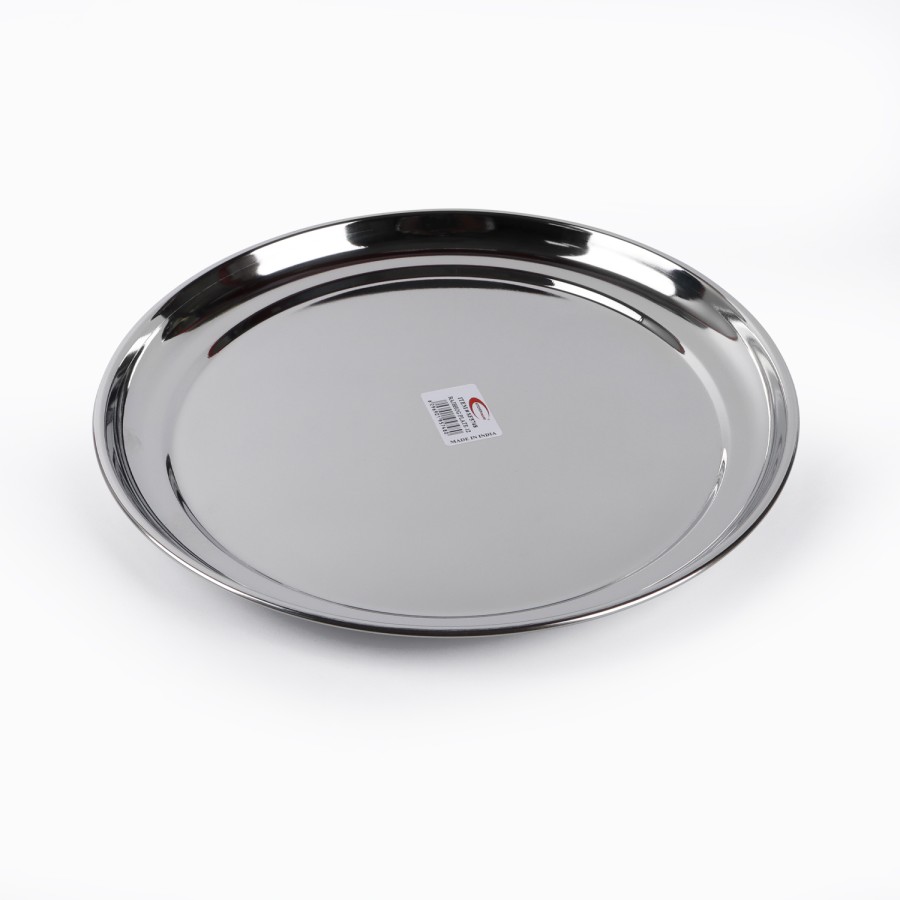 KITCHENMARK Rajbhog Round Steel Plate 12 - 29cm