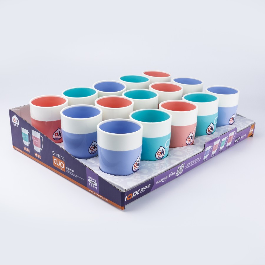 Generic Plastic Cup 300 mL - Set of 15 - Multicolor