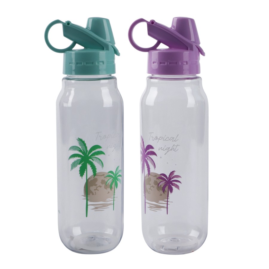 Generic Plastic Water Bottle 500mL - 2 Color Pack