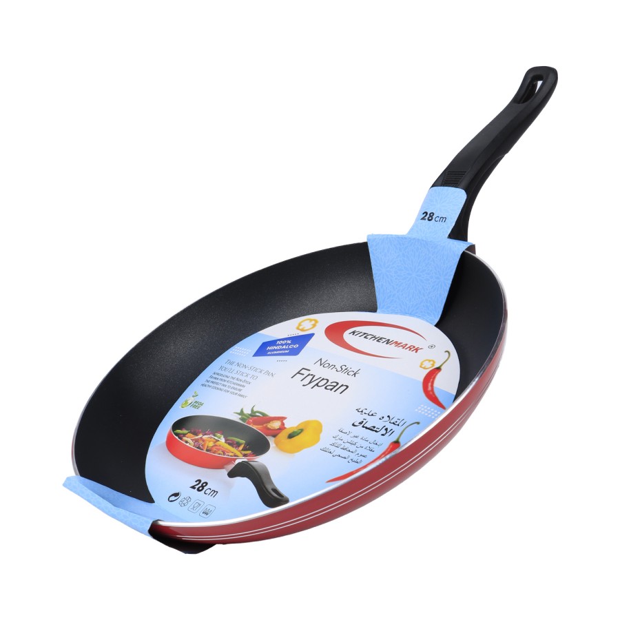 KITCHENMARK Nonstick Aluminium Frying Pan 28cm - Red