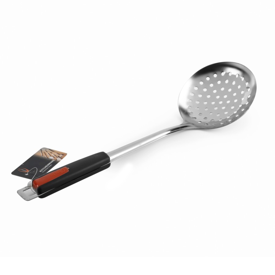 KITCHENMARK Stainless Steel Skimmer - 38cm - Black