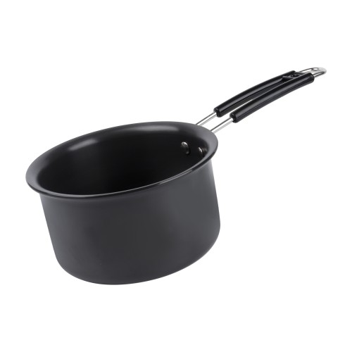 KITCHENMARK Hard Anodized Aluminium Sauce Pan 18cm - Black