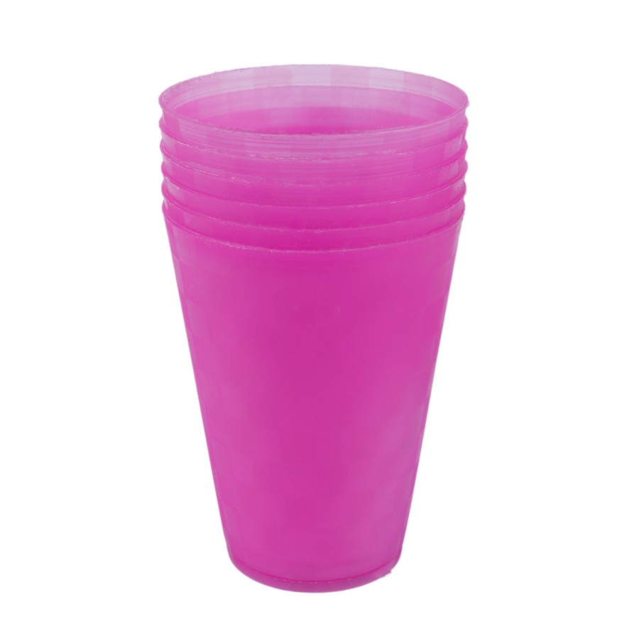 Generic 6pcs Plastic Cup Set 300ml - Pink