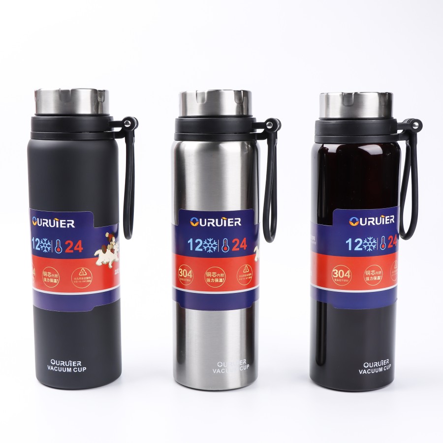 Generic Vacuum Thermos Stainless Steel Bottle 1000 mL - 3 Color Pack