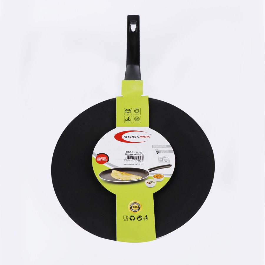 KITCHENMARK Concave Non stick Dosa Tawa -32cm