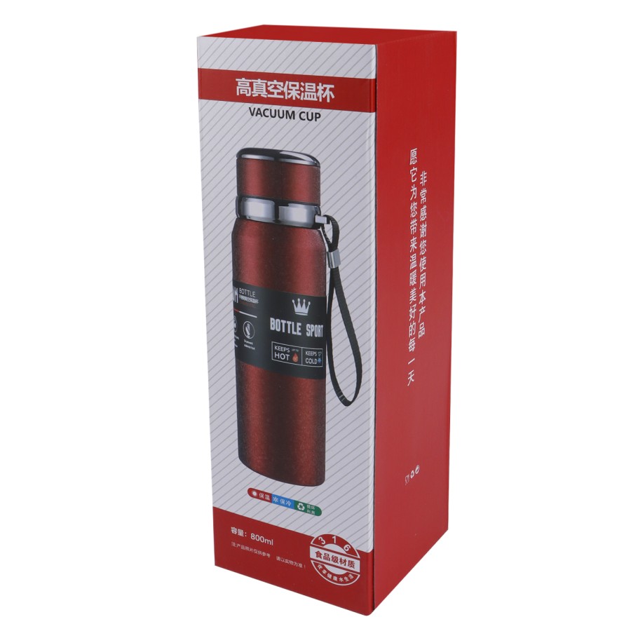 Generic Vacuum Thermos Stainless Steel Bottle 800mL - 2 Color Pack