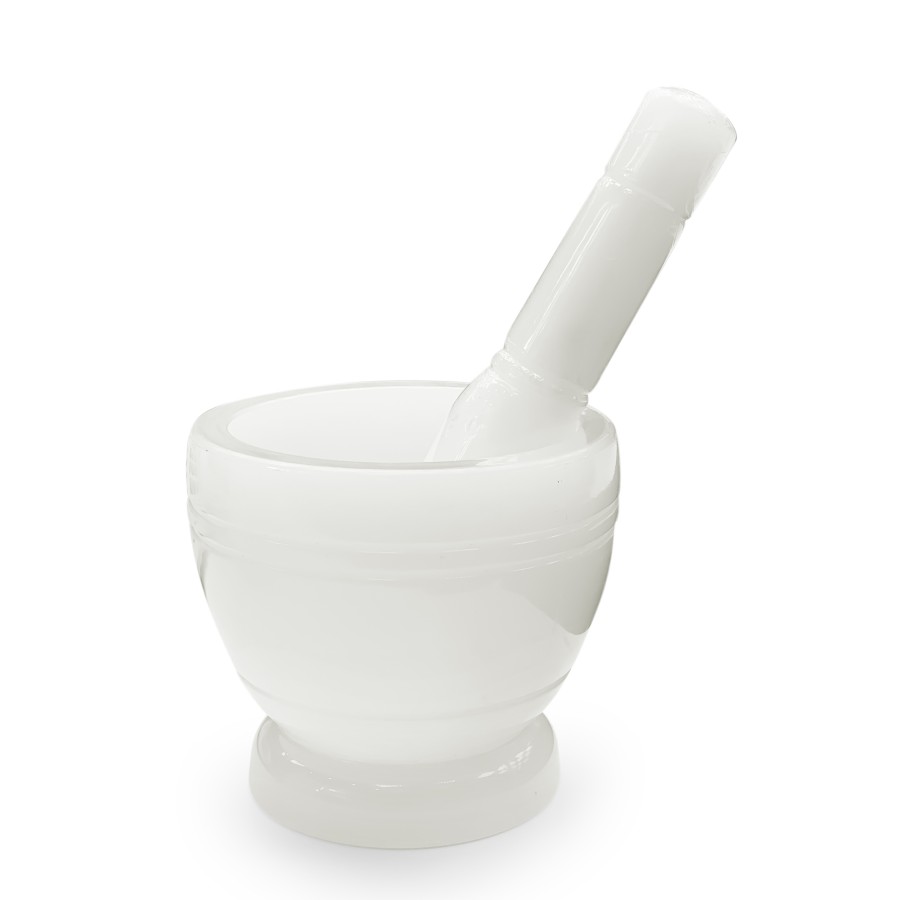 Generic Plastic Mortar Pestle Set 10cm - White