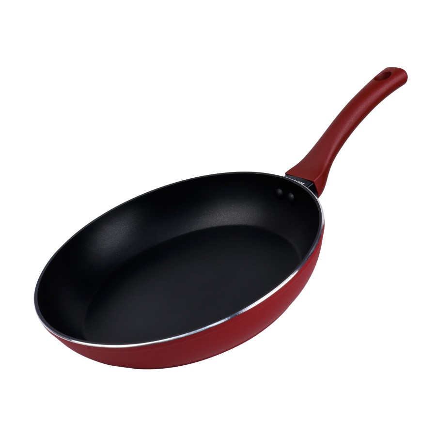 BECHOWARE 28cm Nonstick Aluminium Forged Frypan - Red