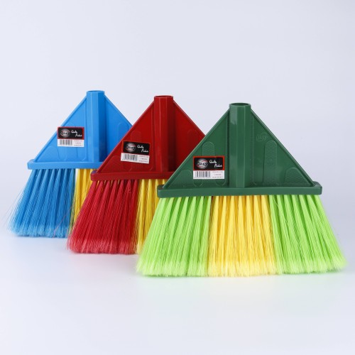 Oaxy V Indoor Floor Cleaning Broom - 3 Color Pack