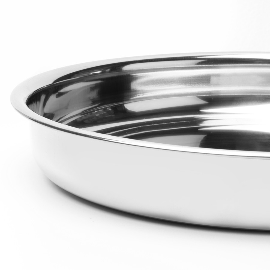 KITCHENMARK Steel Beeding Thali Plate - 26 cm