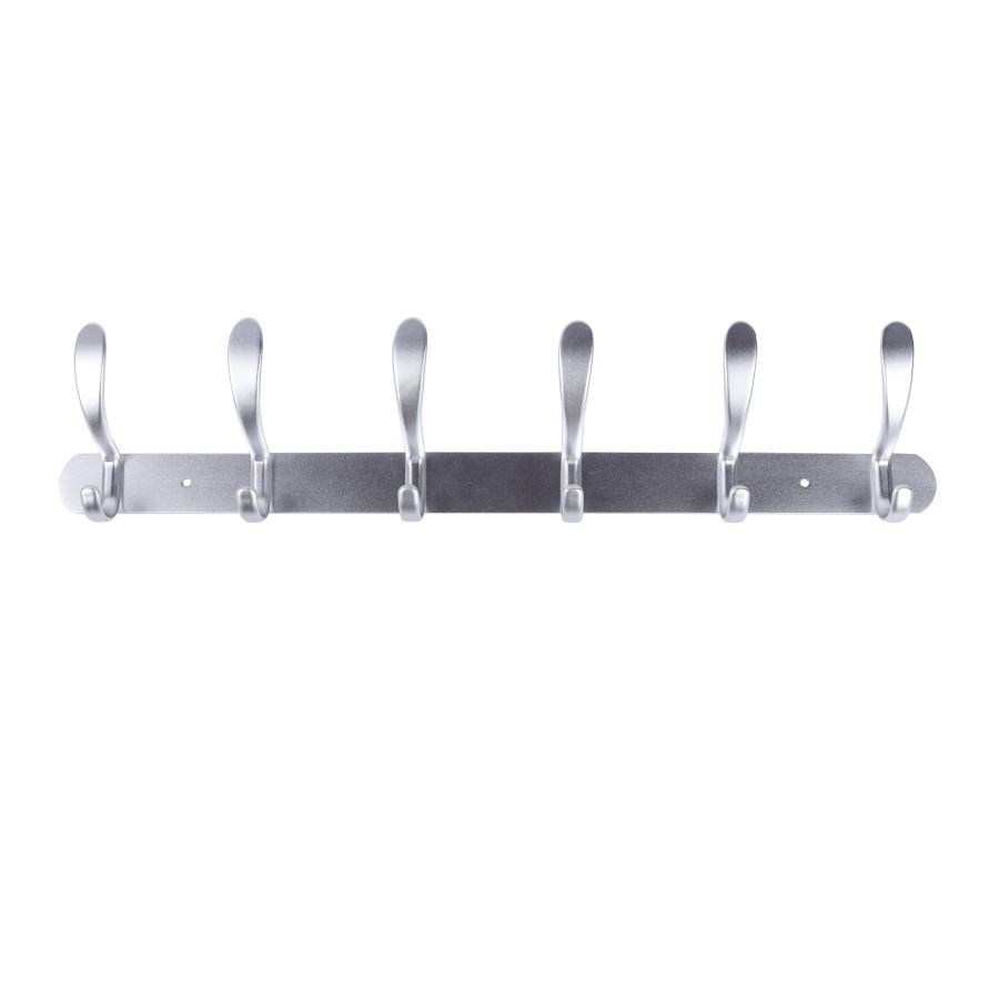 BECHOWARE Aluminium Wall Hook 5 Pins - Silver