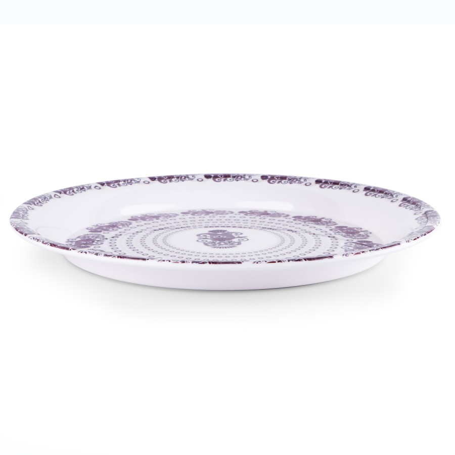 KITCHENMARK Melamineware Round Tray Violet - 40cm