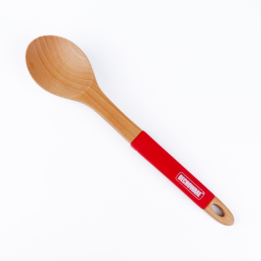 BECHOWARE Wooden Basting Spoon 32cm - Red