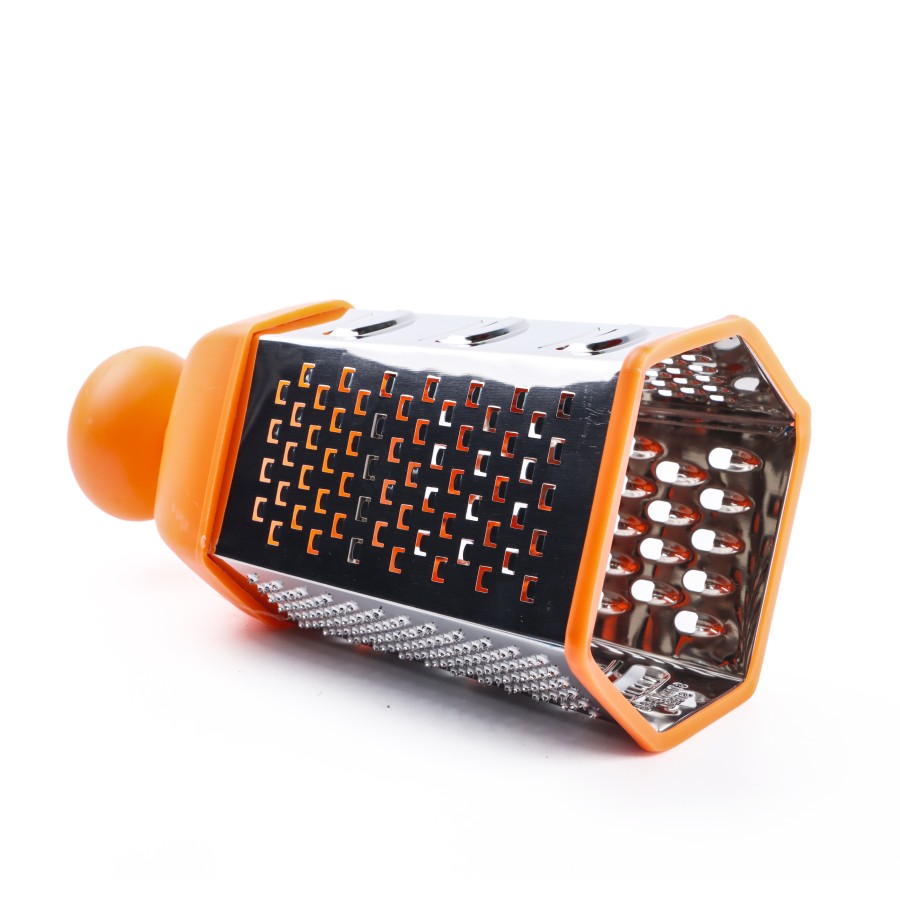 Generic Stainless Steel 6-way Grater 22cm - 3 Color Pack