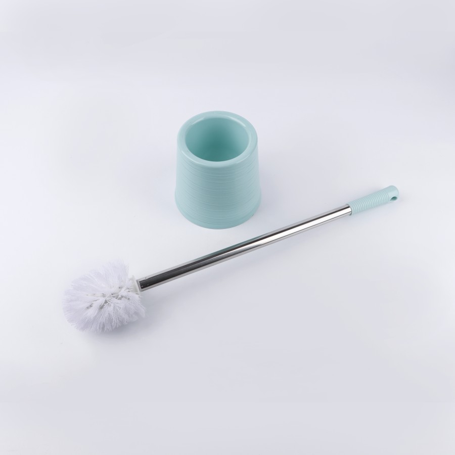 Generic Toilet Cleaning Brush and Stand with Steel Handle 49cm - 4 Color Pack