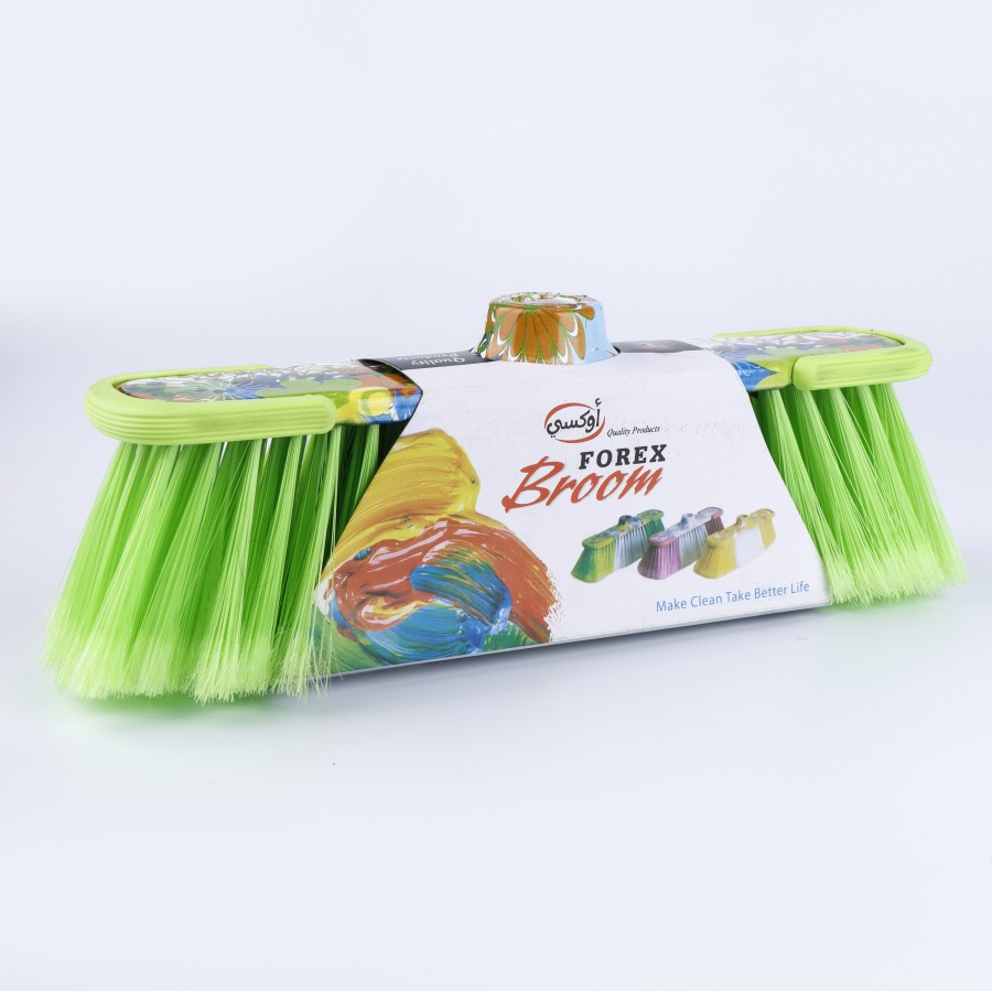 Oaxy Forex Indoor Floor Cleaning Broom - 3 Color Pack