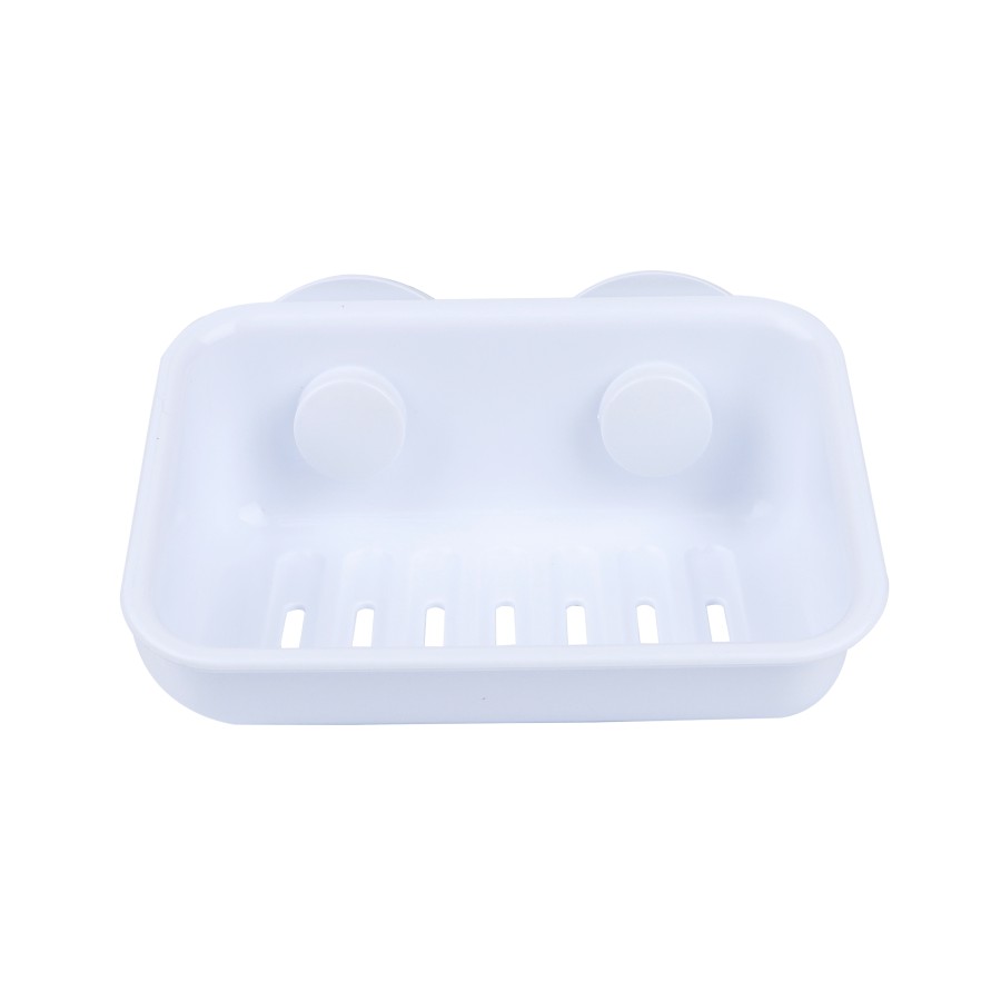 BECHOWARE Wall Hook Suction Soap Tray 16.5cm - White