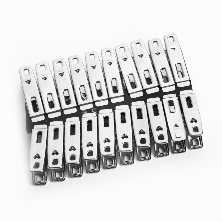 Generic Stainless Steel Cloth Pegs Clips 20pc Pack