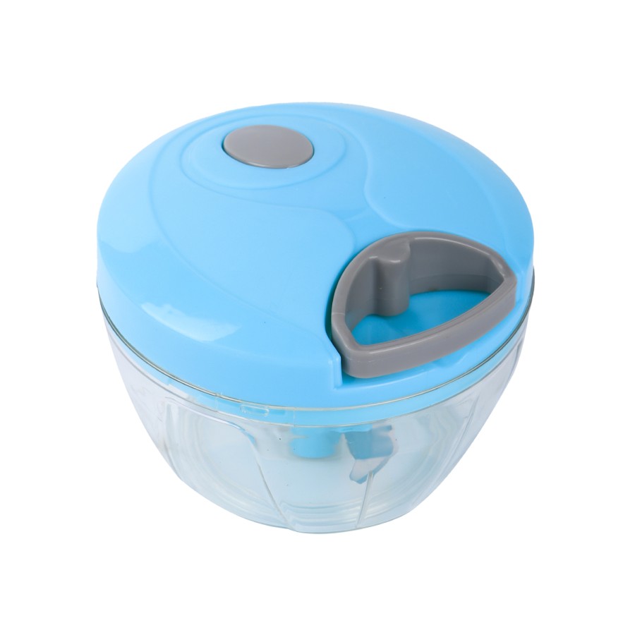 Generic Vegetable Cutter Round Chopper 13x8cm - Blue