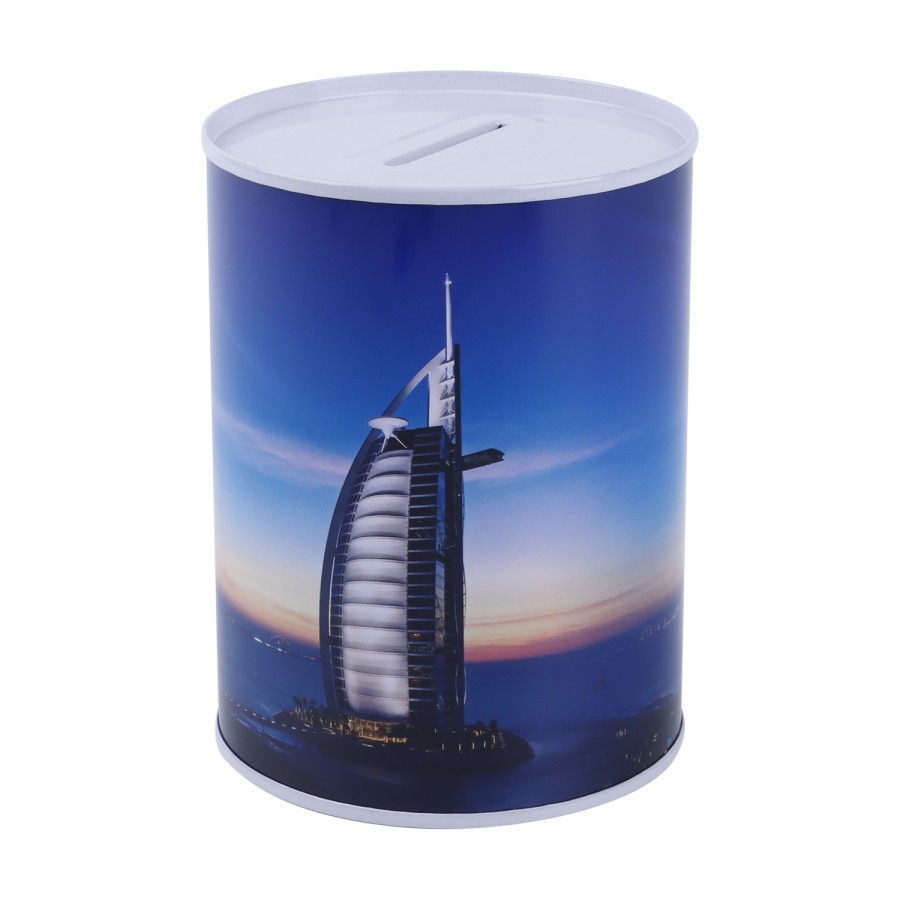 Generic Metallic Dubai Themed Coin Box Size M 11cm - 3 Color Pack