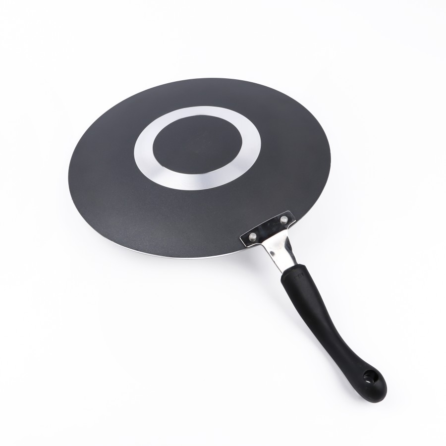 KITCHENMARK 2-way Non Stick Concave Tawa 29cm - Black