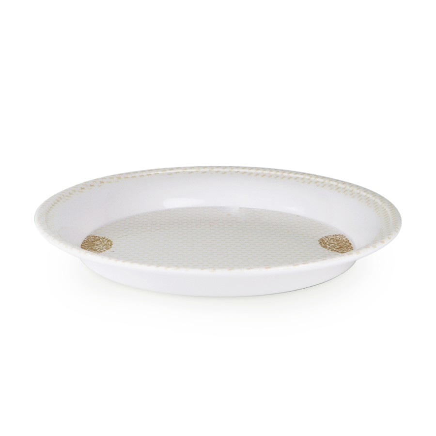 KITCHENMARK Melamineware Round Tray Yellow - 45cm