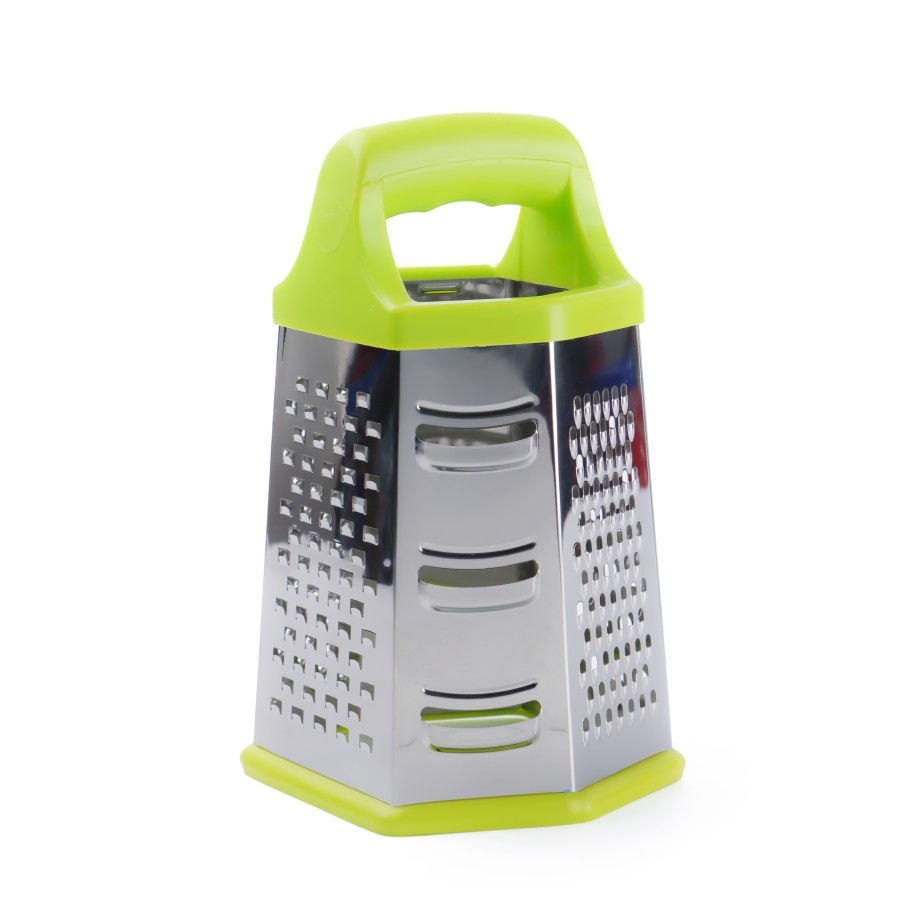 Generic Stainless Steel 6-way Grater 20cm - 3 Color Pack