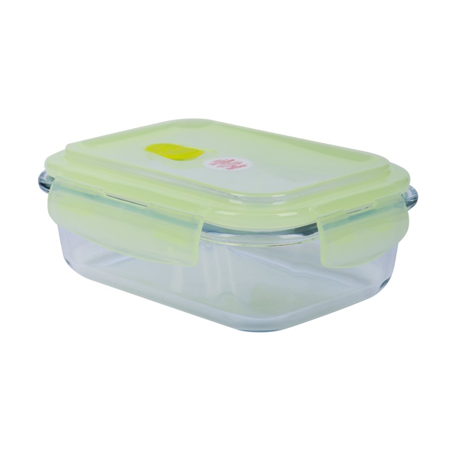 Generic Glass Storage Food Container 640ml - Green