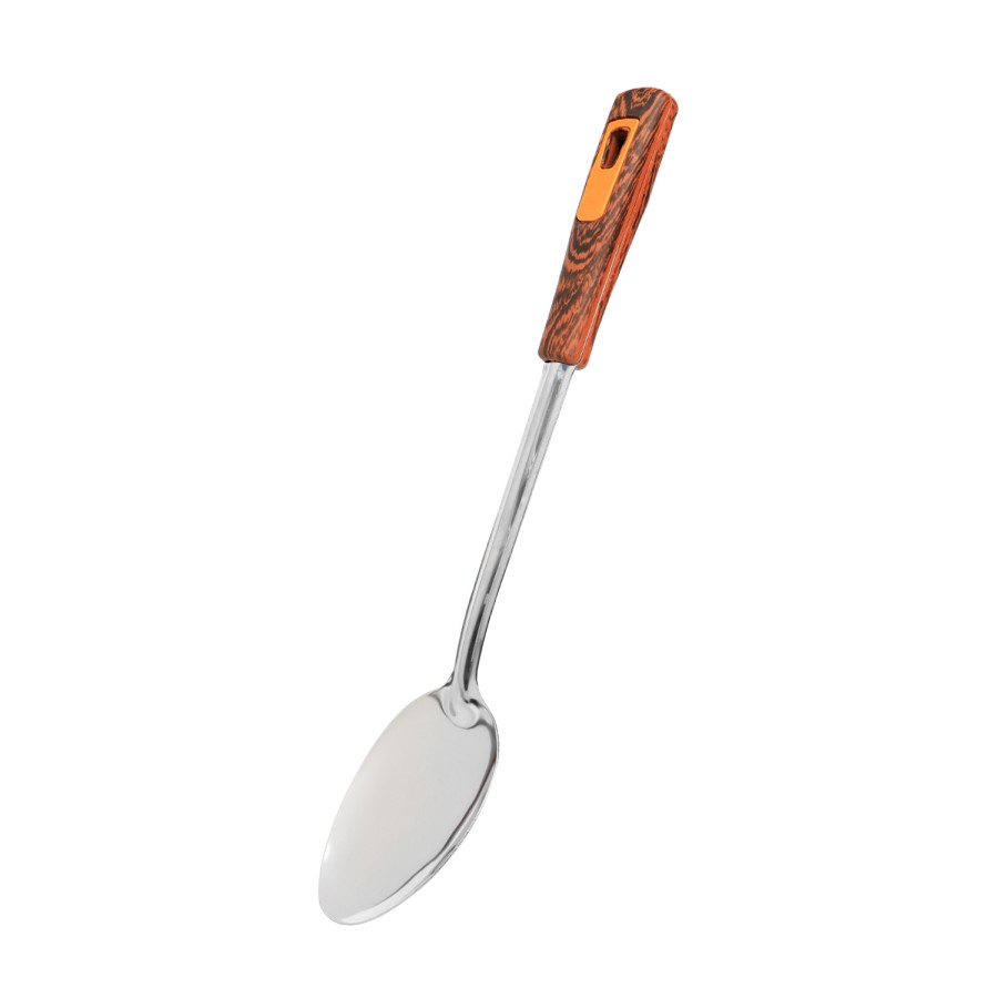 Generic Stainless Steel Rice Spoon - Plastic Wooden Design