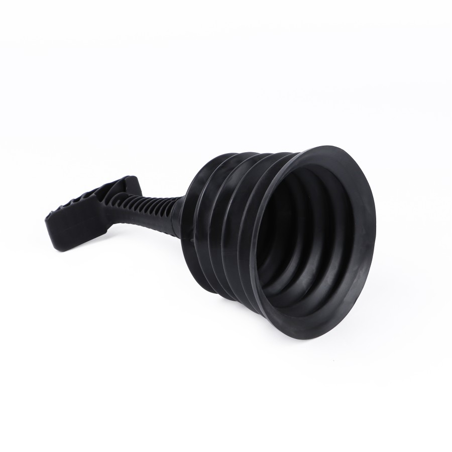 Generic Mini Dredge Air Plunger Rubber Nozzle 20cm - Black