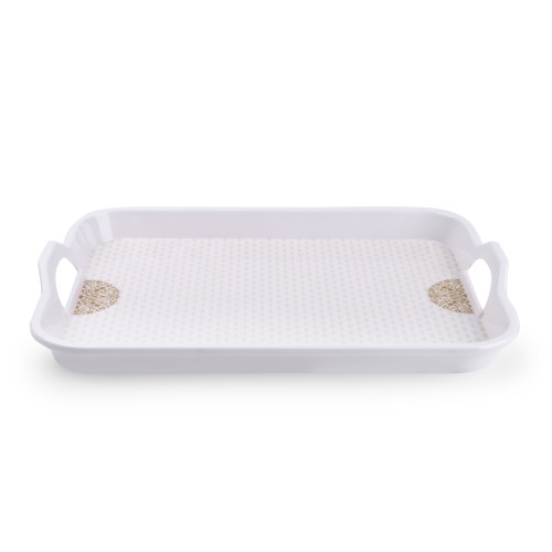 KITCHENMARK Melamineware Rectangular Tray Yellow -32x22.5cm