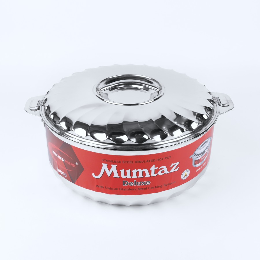 KITCHENMARK Mumtaz Stainless Steel Insulated Hot Pot - 10000ml