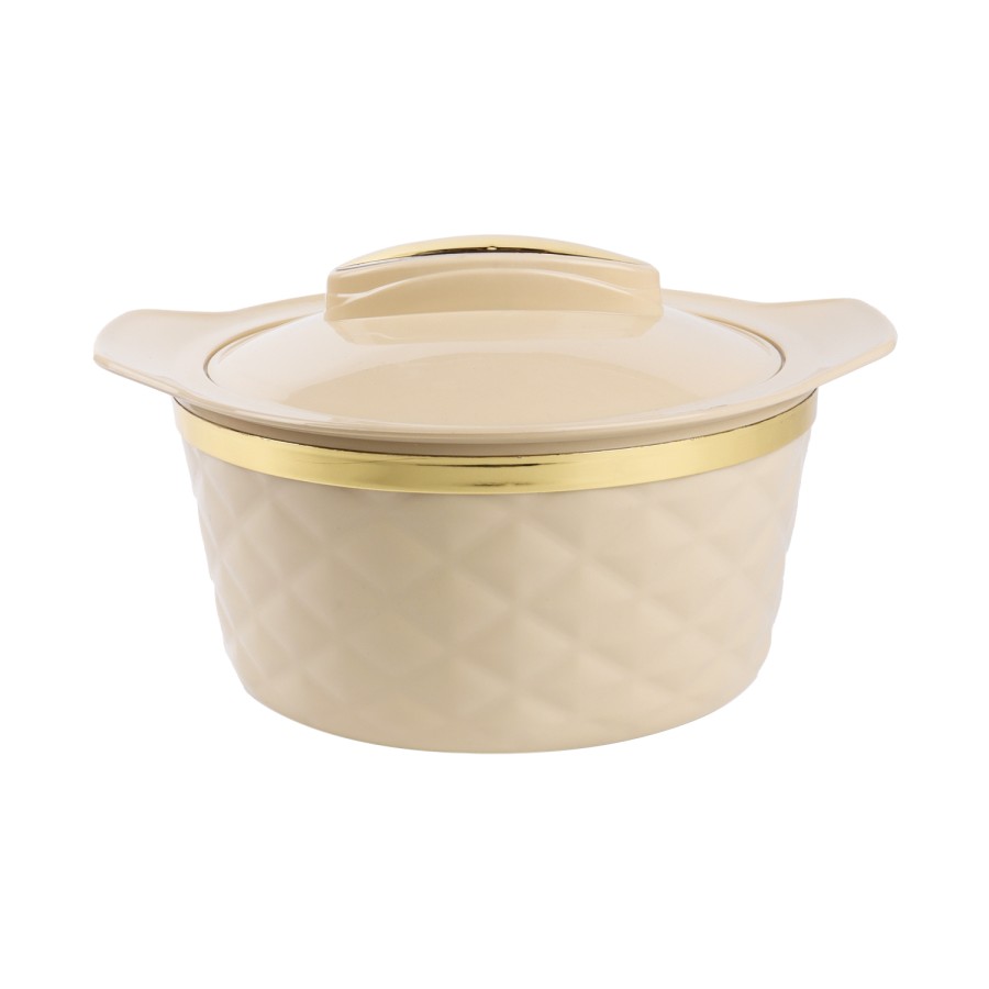 KITCHENMARK Kohenoor Stainless Steel Insulated Hotpot 2500ml - Beige