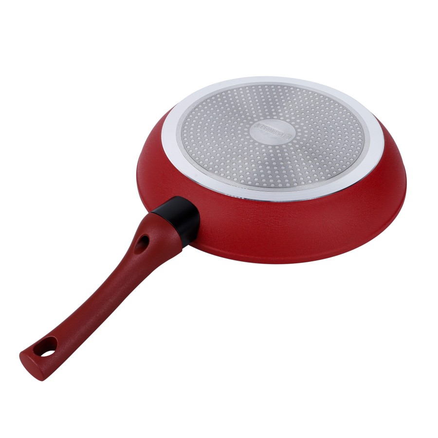 BECHOWARE 28cm Nonstick Aluminium Forged Frypan - Red