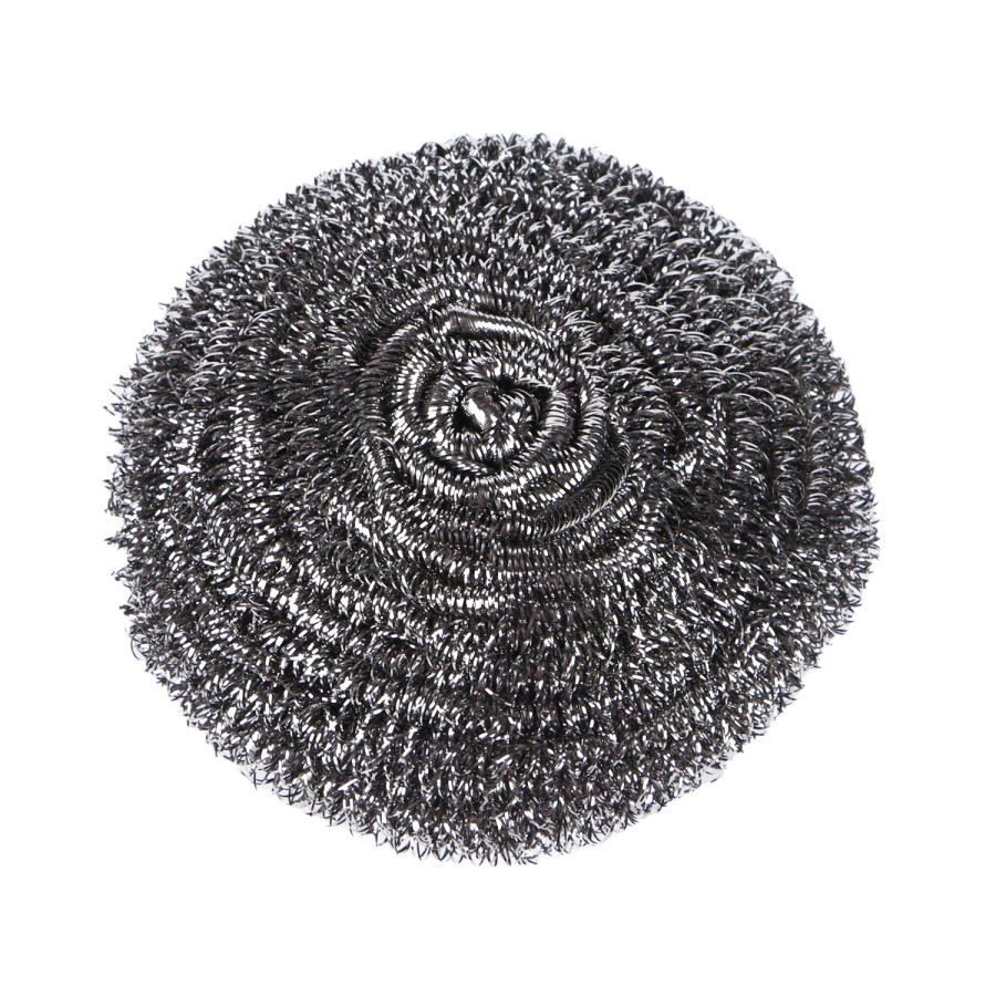 Generic 12pc Stainless Steel Steel Wool 50g Scourer Card Pack - Silver