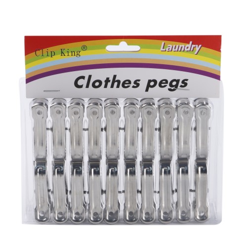 Generic Stainless Steel Cloth Pegs Clips 20 pc Pack