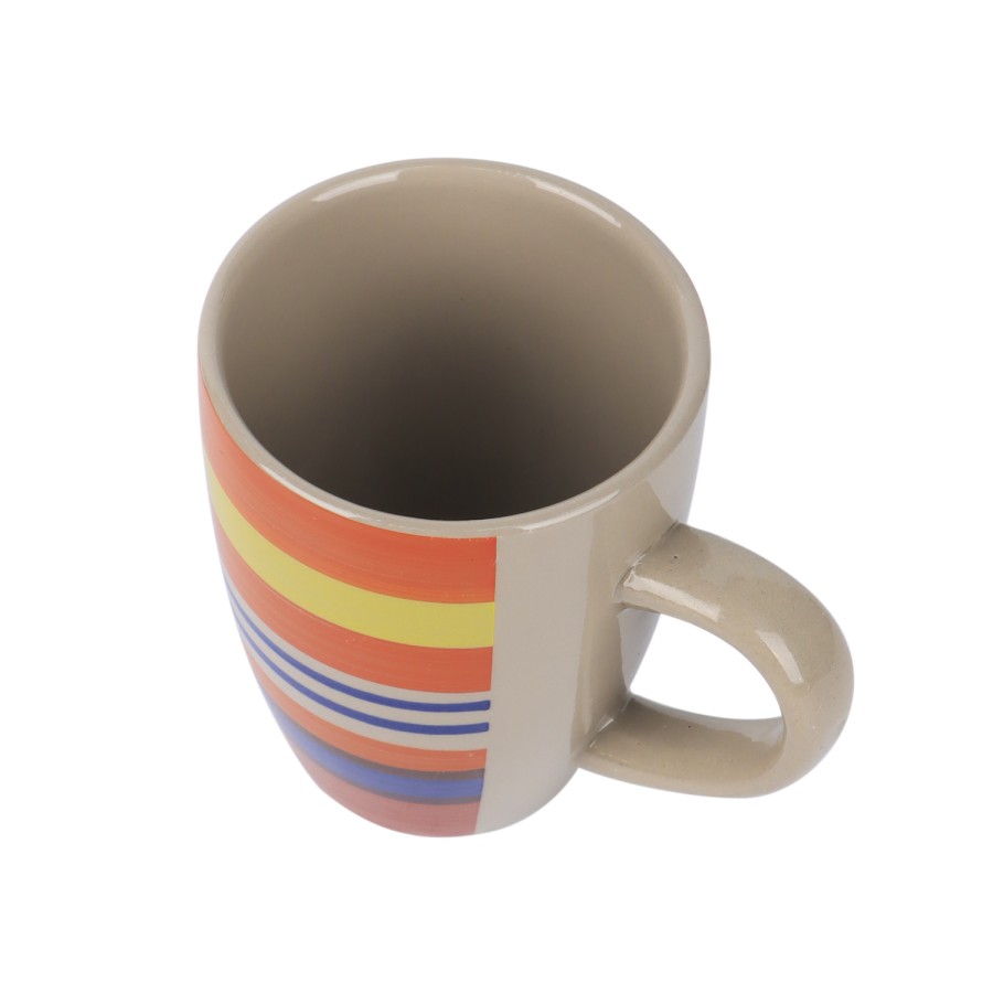 Generic Color Stripes Ceramic Mug 400ml - 72pcs per Carton 