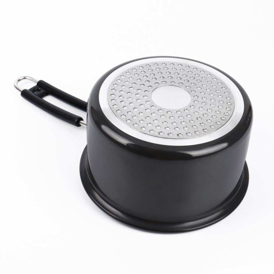 KITCHENMARK Hard Anodized Aluminium Sauce Pan 18cm - Black