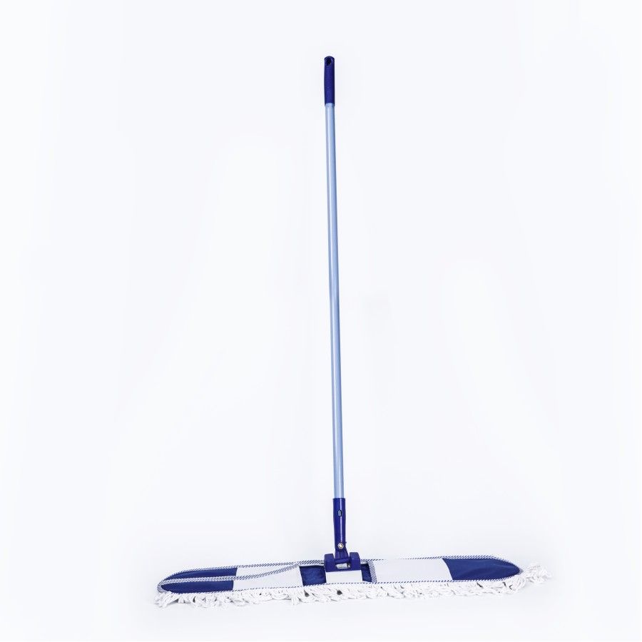 Oaxy Floor Cleaning Dustmop Airport Mop Full Set - 80cm Blue