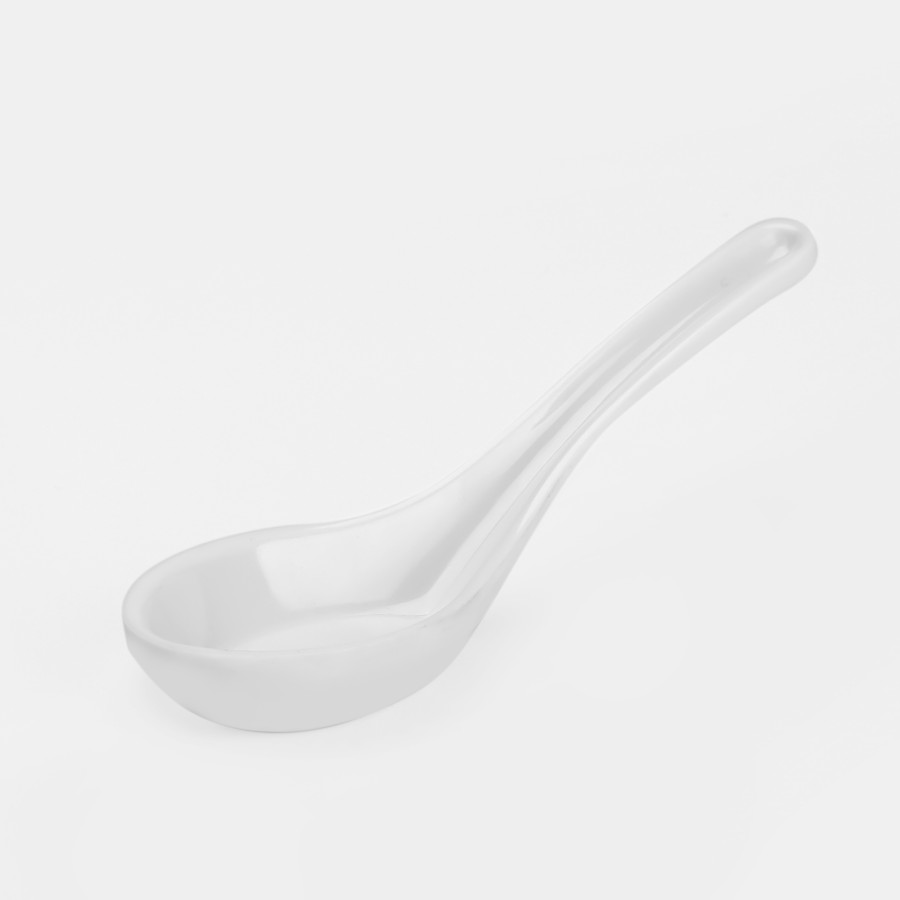 Dine Melamine Soup Spoon - White