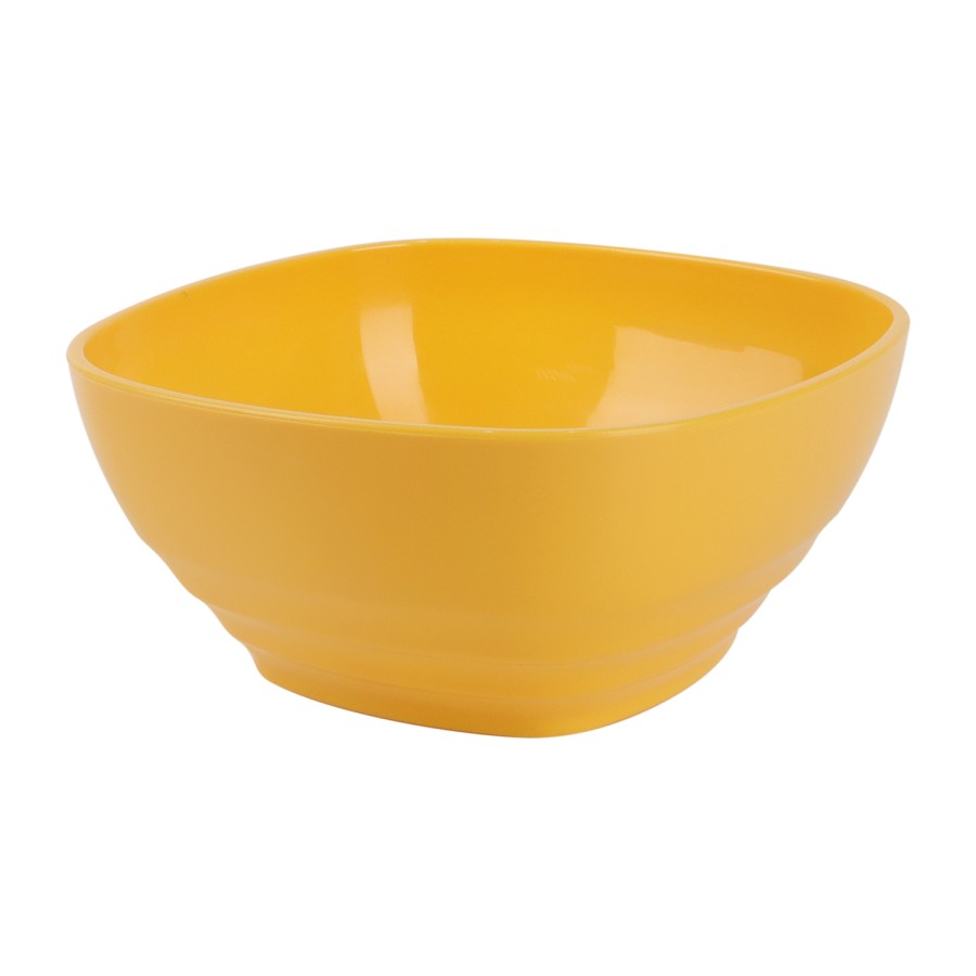 Generic Square Plastic Bowl 650ml 6pc Set - 4 Color Pack