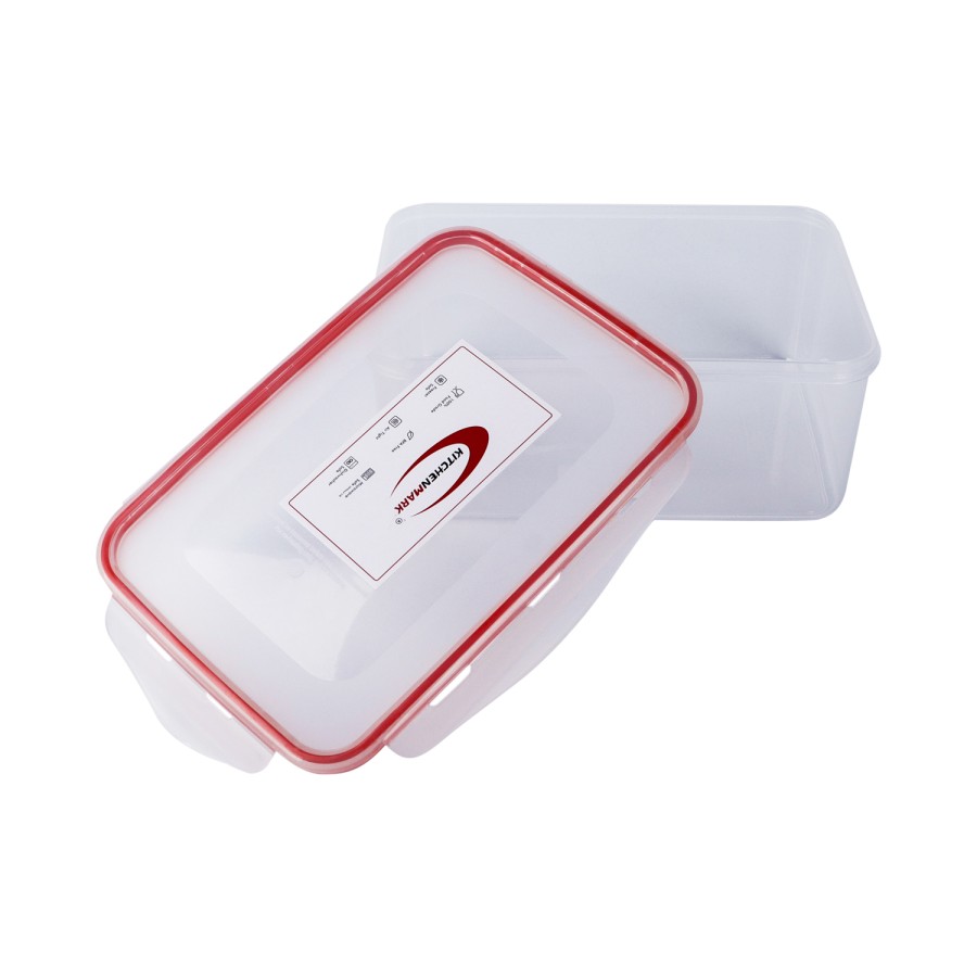 KITCHENMARK Lock and Safe Plastic Container 2200ml - Transparent