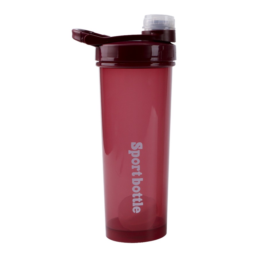 Generic Sports Gym Plastic Water Bottle with Shaker 700mL - 3 Color Pack