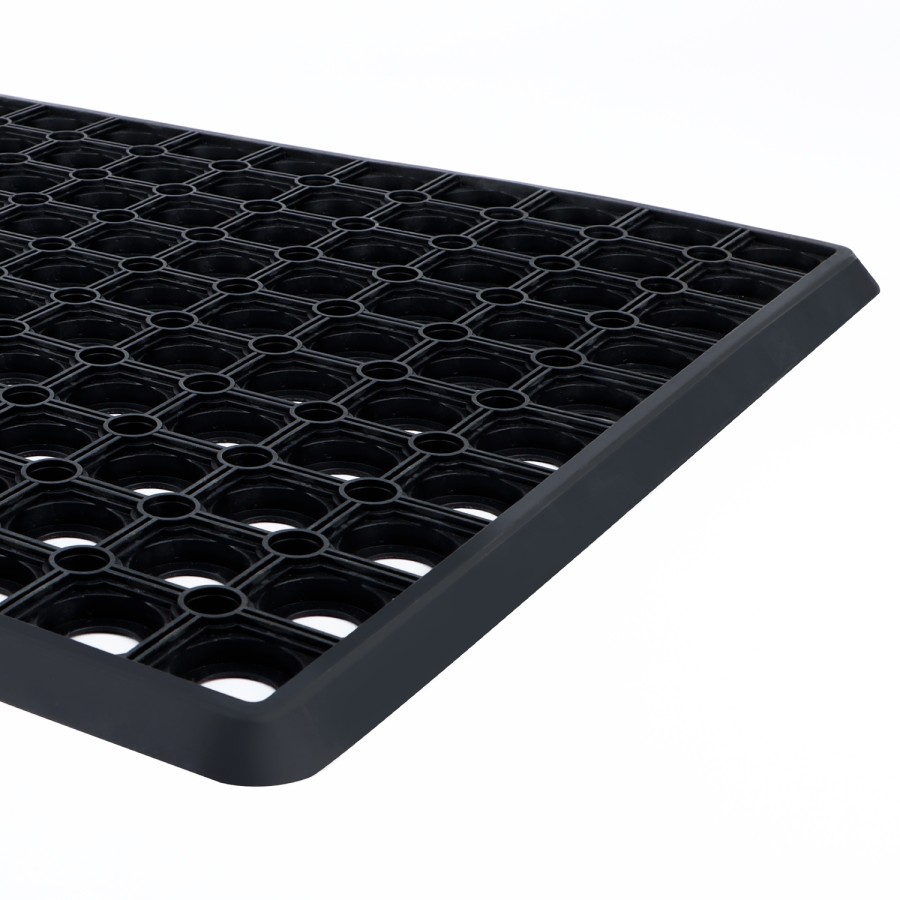 Generic Rubber Hollow Door Mat 40x60cm - Black