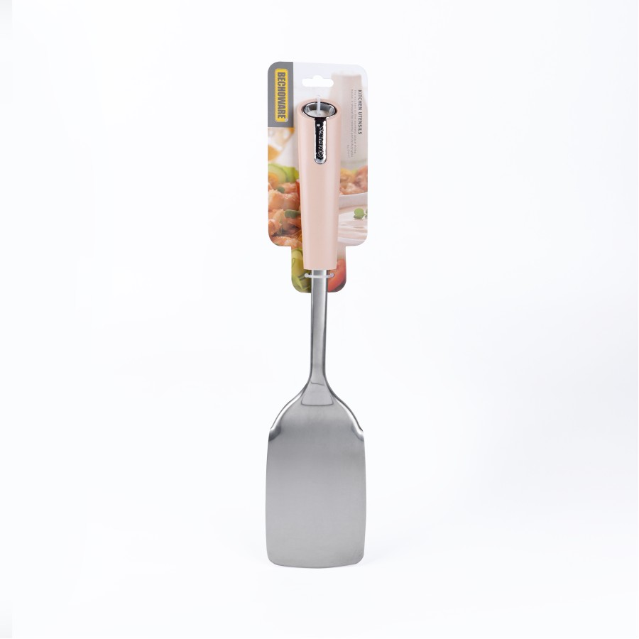 BECHOWARE Stainless Steel Flat Turner Spatula 34cm - Beige