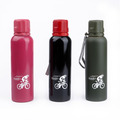 Generic Stainless Steel Water Bottle 500ml - 3 Color Pack