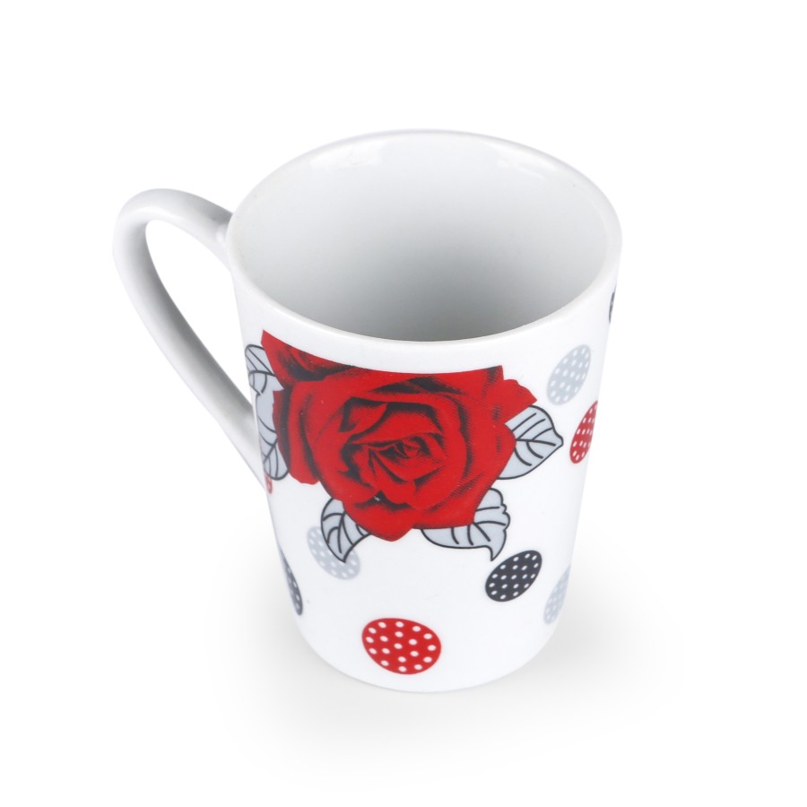 KITCHENMARK Ceramic Cup 100mL - Set of 12 - Roses