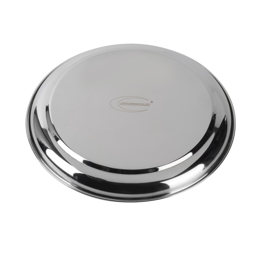 KITCHENMARK Rajbhog Round Steel Plate 10 - 24cm