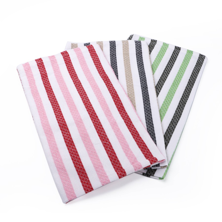 KITCHENMARK Cotton Kitchen Towels 3pc Pack x 6 Set 